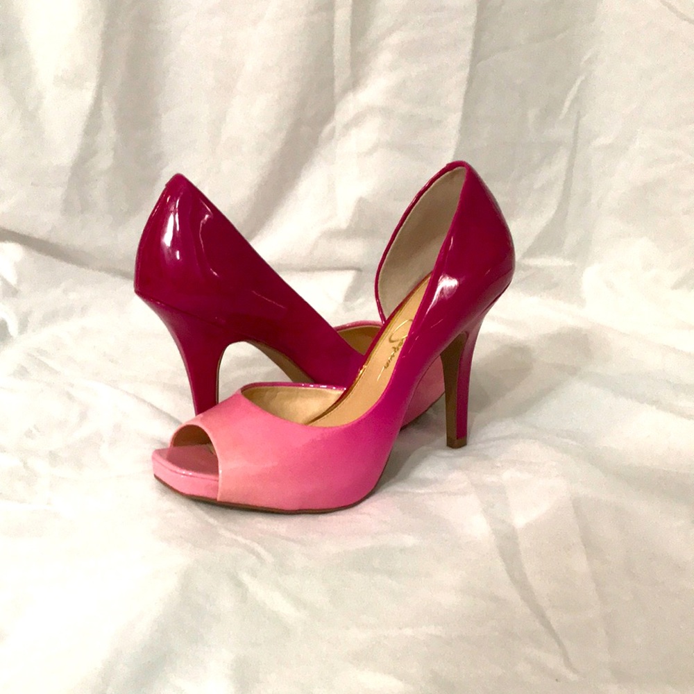 Jessica Simpson pink heels